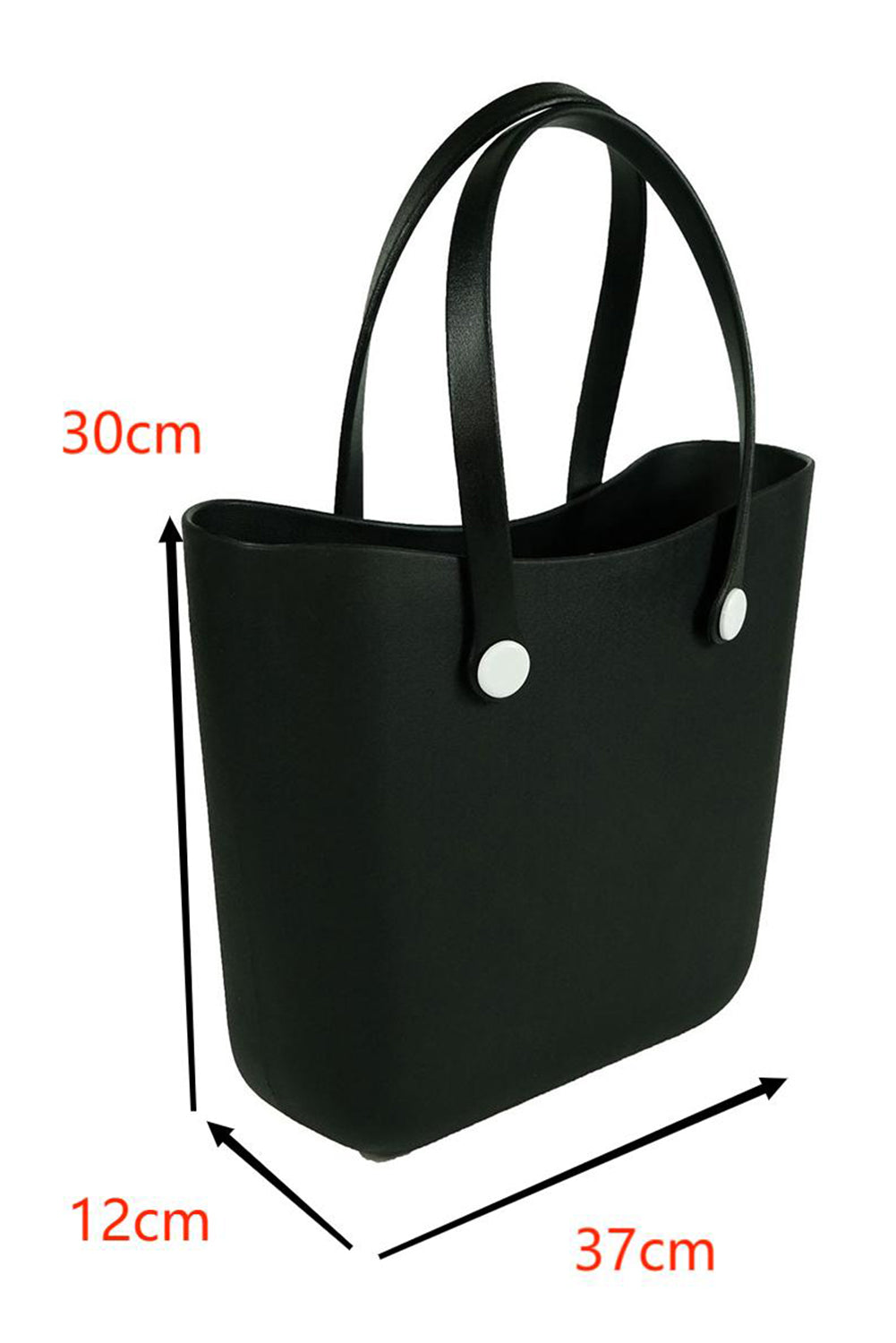 Black Waterproof EVA Rubber Portable Tote Bag