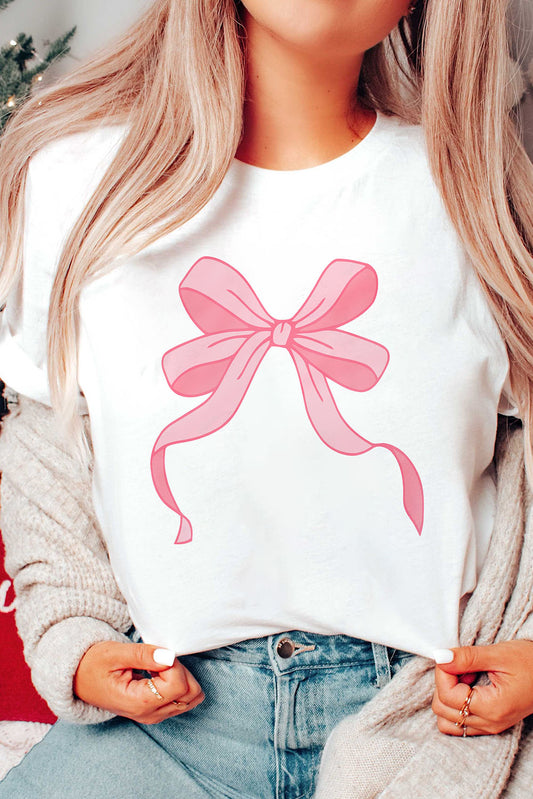 Flowing Bow Knot Graphic Tee