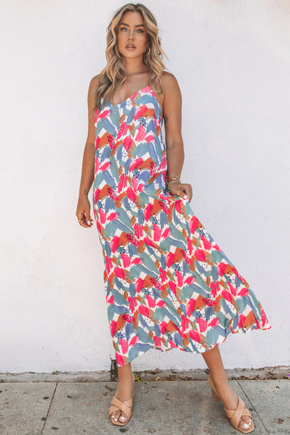 Multicolor Boho Maxi Dress