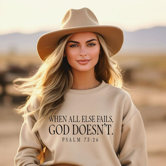 God Does not Graphic Tee Sweatshirt Options