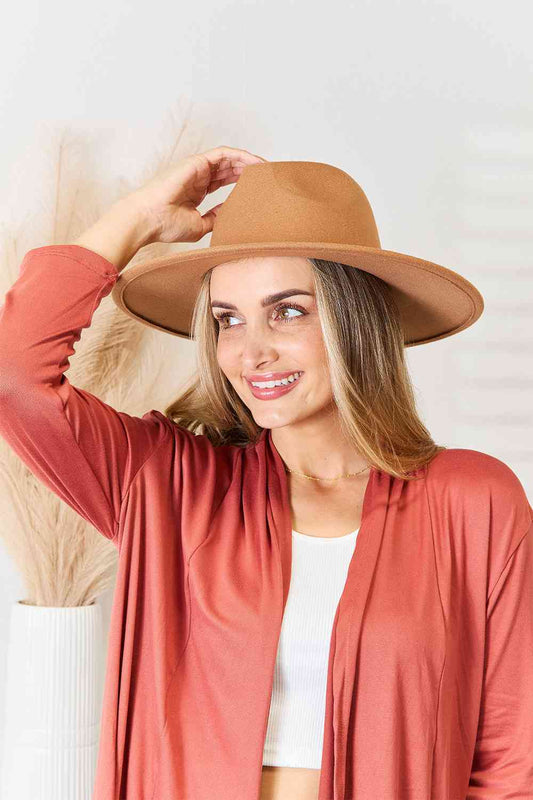 Fedora Hat: Flat Brim & Fashionable