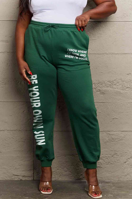 Simply Love BE YOUR OWN SUN Graphic Sweatpants