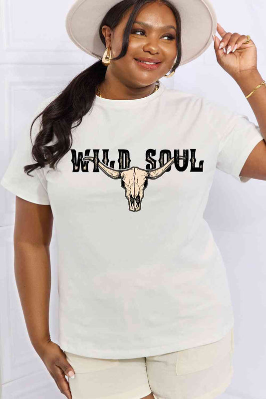 Simply Love: Wild Soul Graphic Cotton Tee