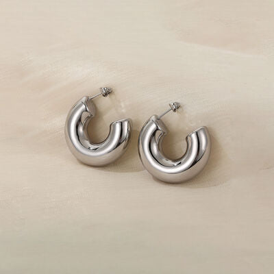 C Hoop Stainless Steel Earrings