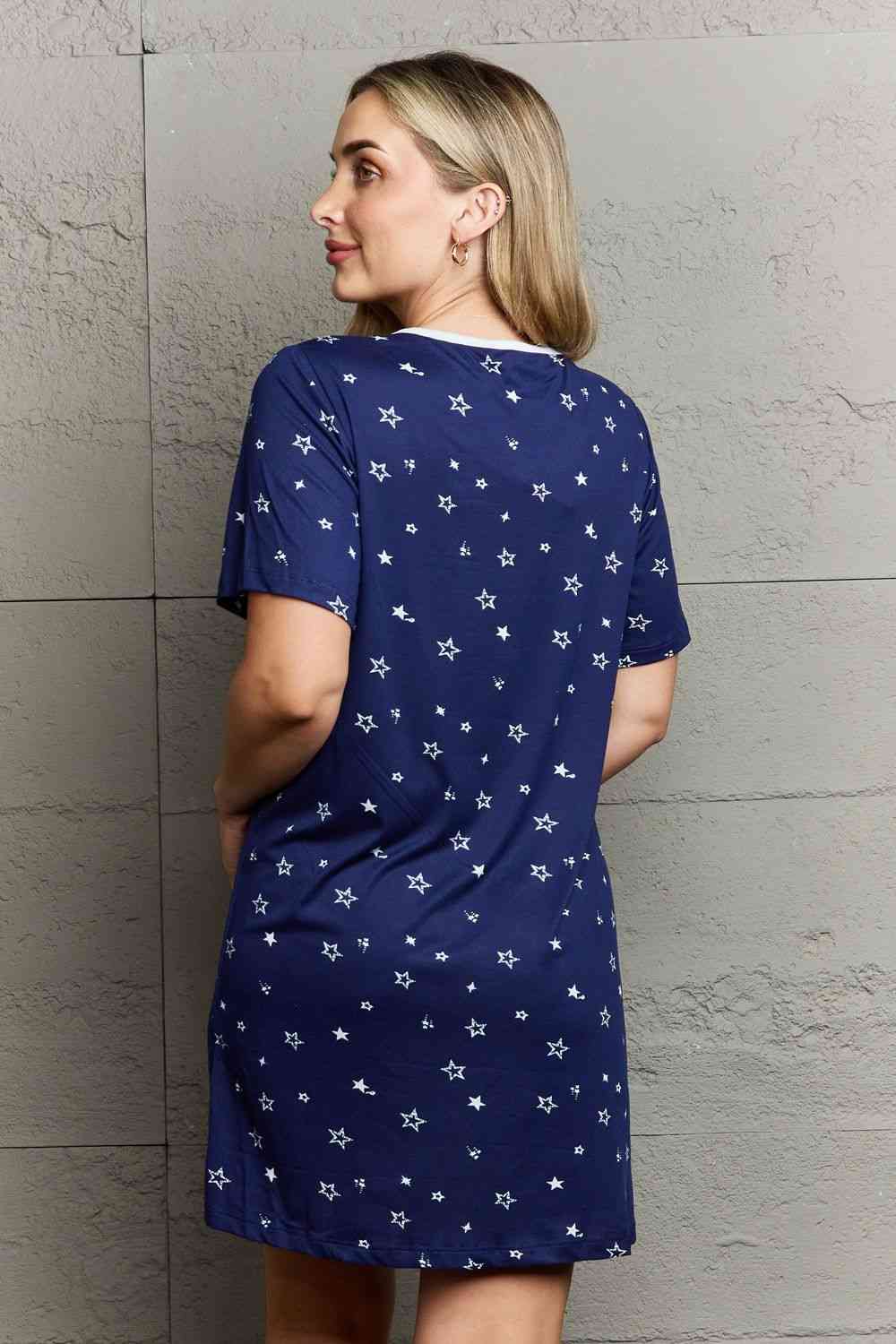 MOON NITE Quilted Quivers Sleepwear Dress