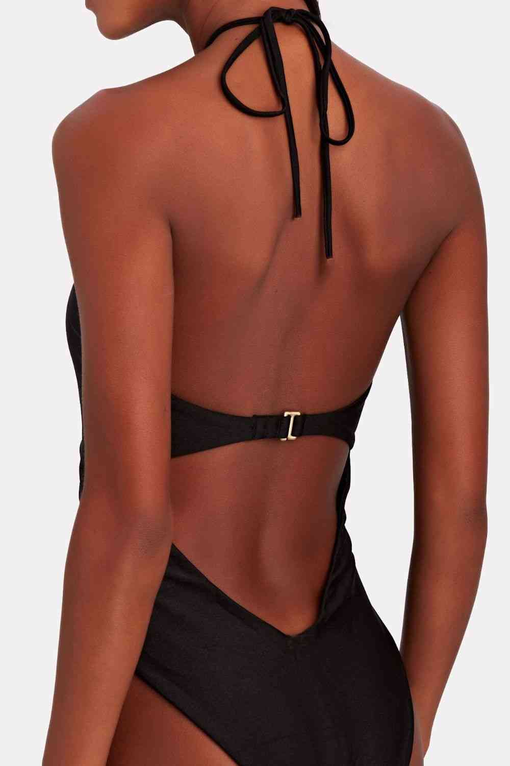 Ring Detail Cutout One Piece Swimsuit