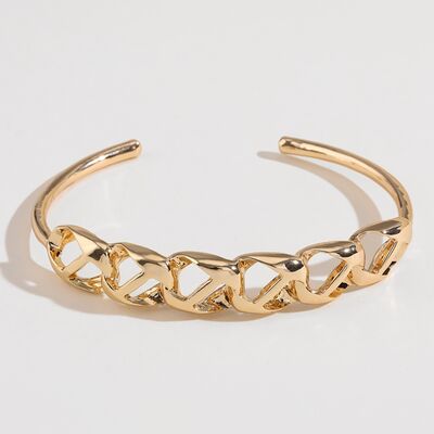 Gold Plated Alloy Cuff Bracelet