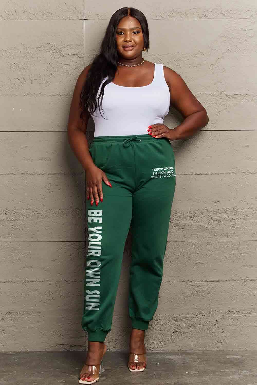 Simply Love BE YOUR OWN SUN Graphic Sweatpants
